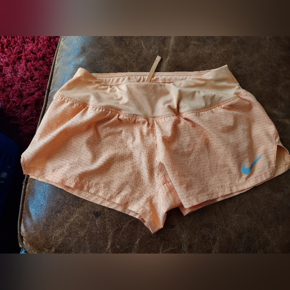 Nike eclipse neon orange athletic shorts size xs